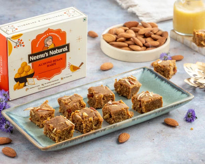 Neenus Natural Almond Besan Barfi