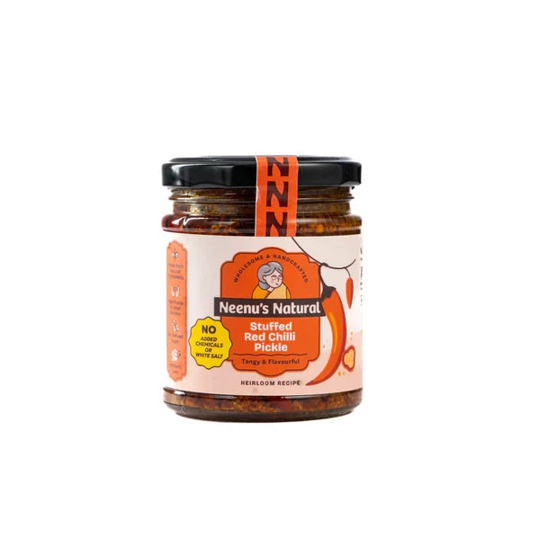 Neenus Natural Stuffed Red Chilli Pickle