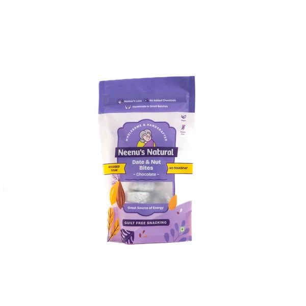 Neenus Natural Date and nuts bites - Dark Chocolate