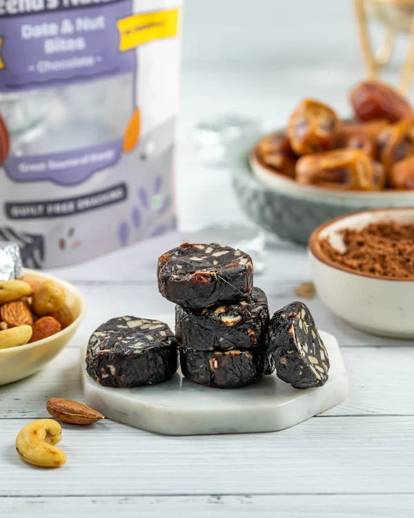 Neenus Natural Date and nuts bites - Dark Chocolate