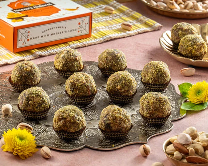 Neenus Natural Dry Fruit Laddoo - Rose (Fasting)