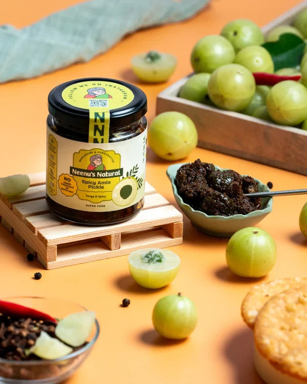 Neenus Natural Spicy Amla Pickle