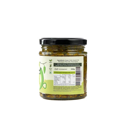 Neenus Natural Green Chilli Mustard Pickle