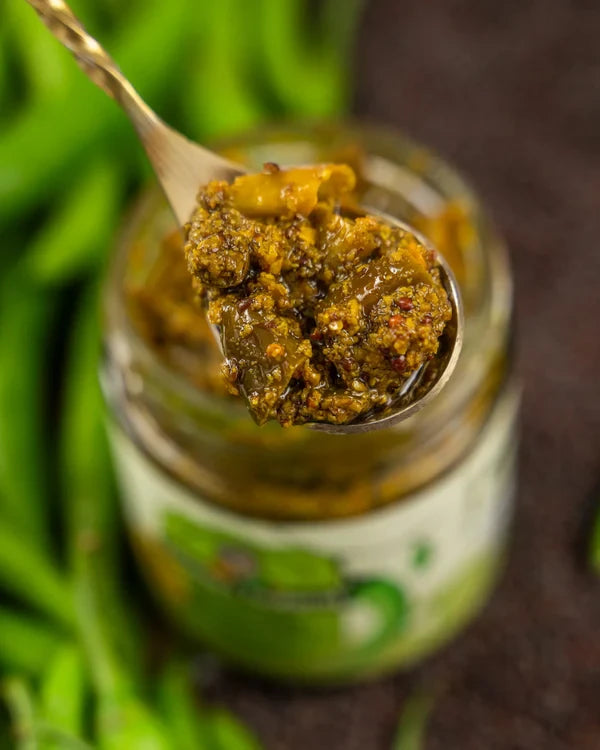 Neenus Natural Green Chilli Mustard Pickle