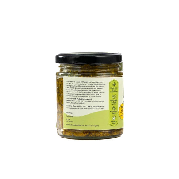 Neenus Natural Green Chilli Mustard Pickle