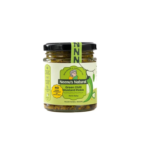 Neenus Natural Green Chilli Mustard Pickle