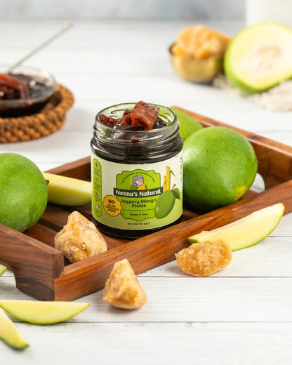 Neenus Natural Jaggery Mango Pickle with Whole Spices