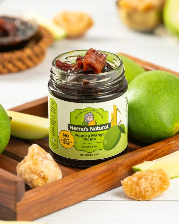 Neenus Natural Jaggery Mango Pickle with Whole Spices