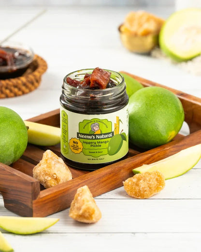 Neenus Natural Jaggery Mango Pickle with Whole Spices