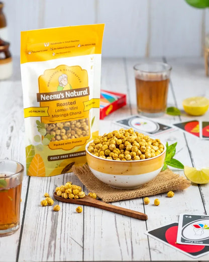 Neenus Natural Roasted Lemon Mint Moringa Chana