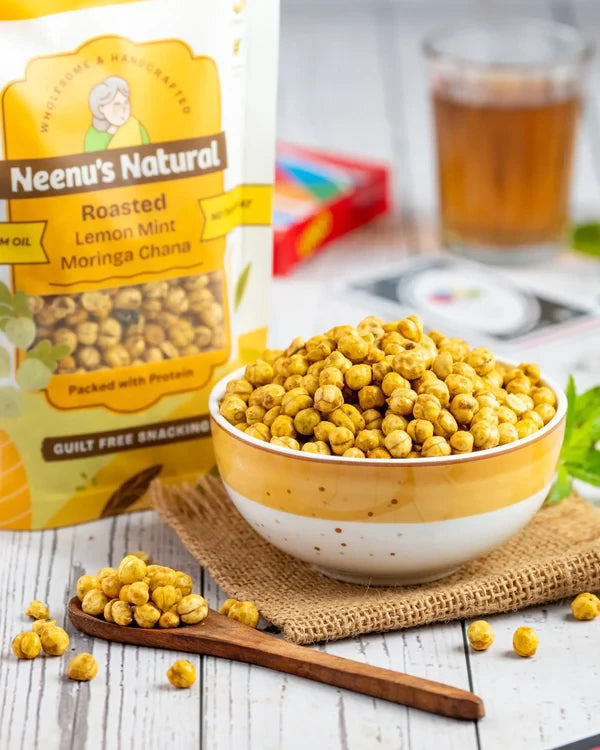 Neenus Natural Roasted Lemon Mint Moringa Chana