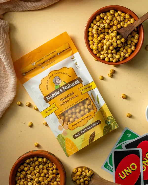 Neenus Natural Roasted salted chana