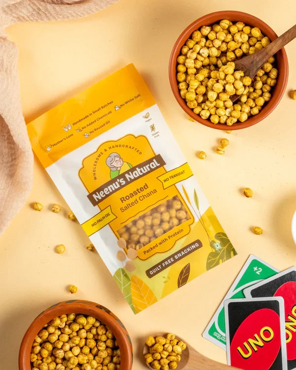 Neenus Natural Roasted salted chana