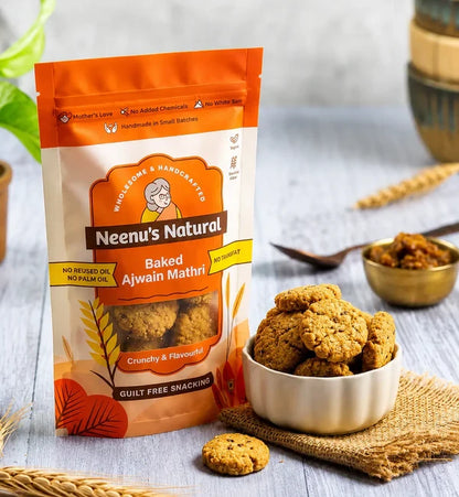Neenus Natural Baked Ajwain Mathri