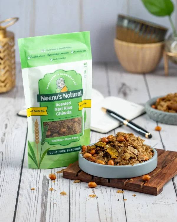 Neenus Natural Roasted Red Rice Chiwda