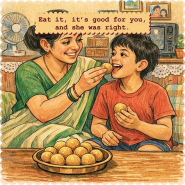 The 1970 Shop Besan Laddoo