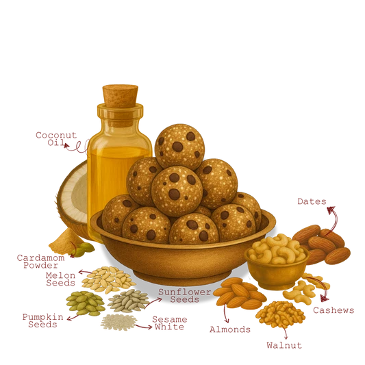 The 1970 Shop Dates & Nuts Laddoo