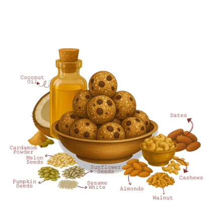 The 1970 Shop Dates & Nuts Laddoo