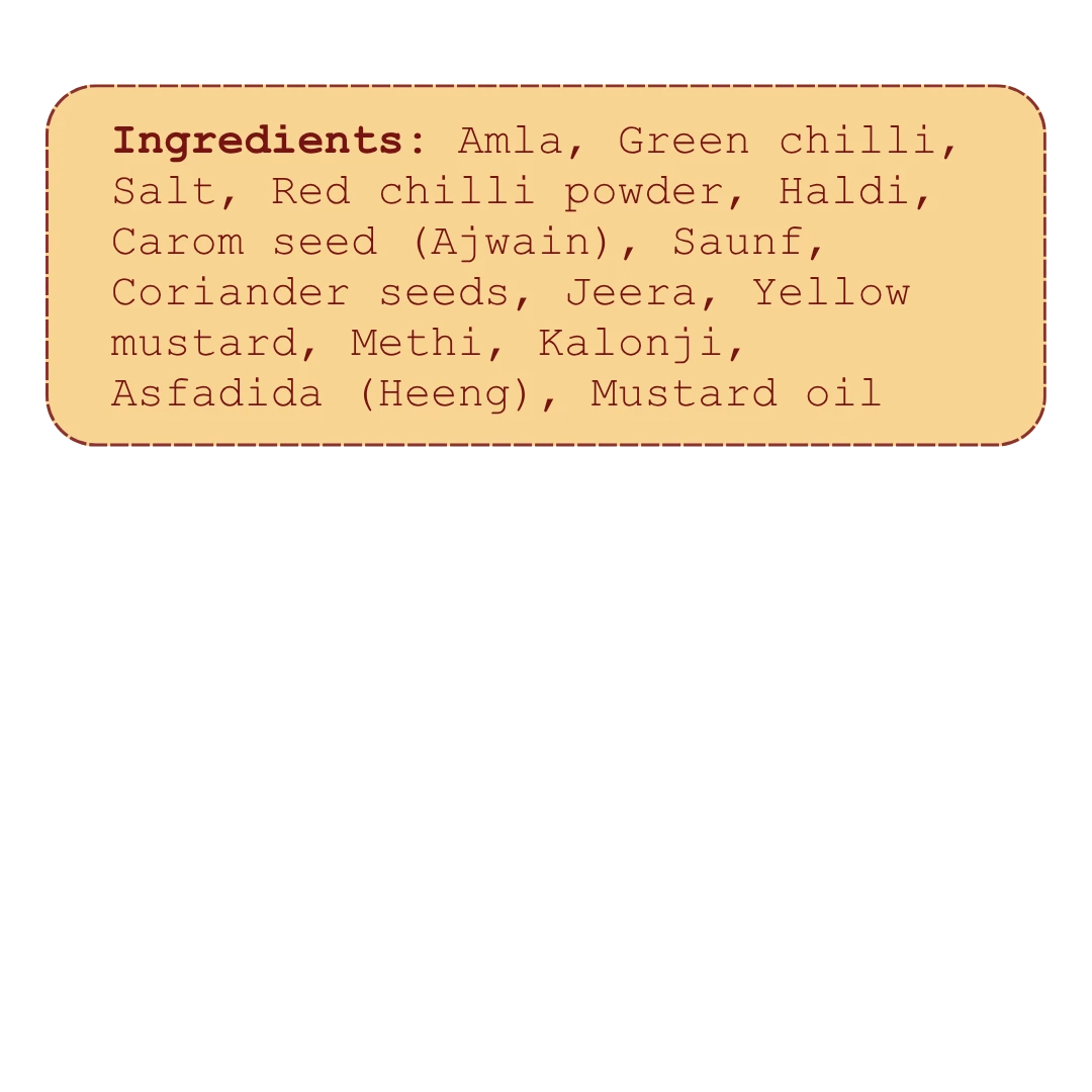 The 1970 Shop Amla Mirch Achaar