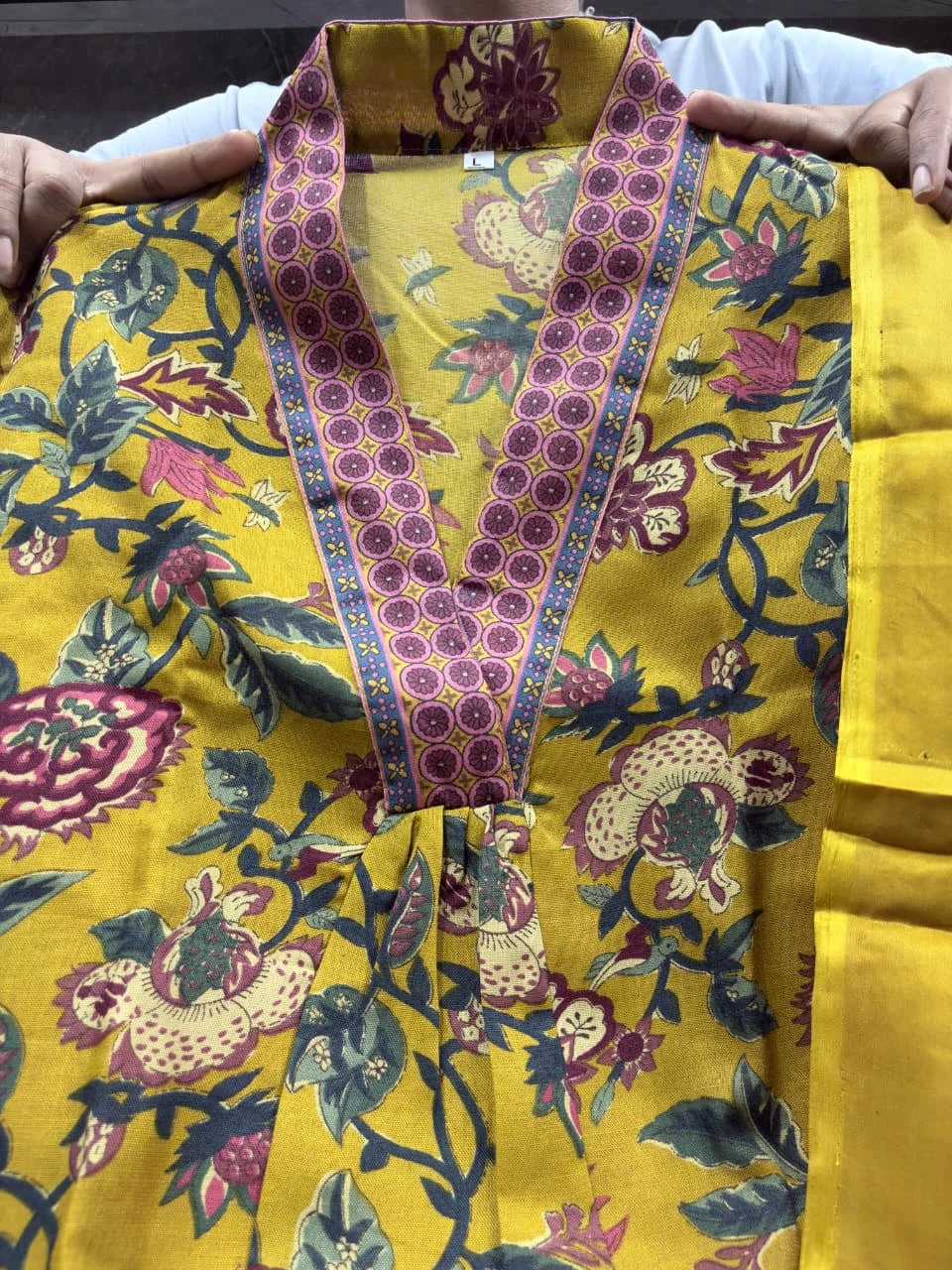Vastra Creation's A-Line Printed Premium Cotton Blend Suit