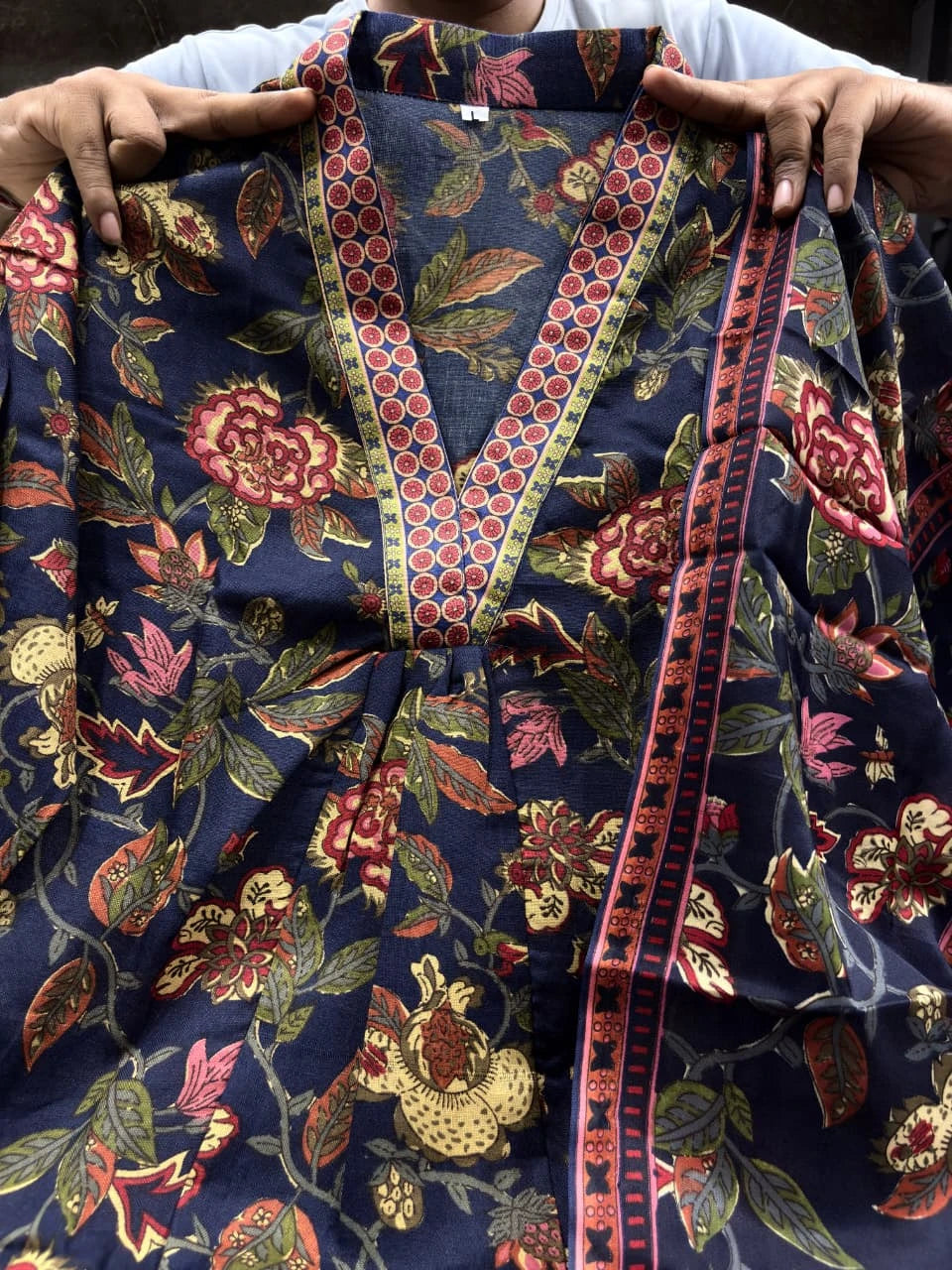 Vastra Creation's A-Line Printed Premium Cotton Blend Suit