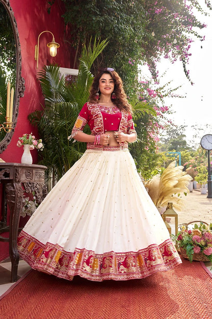 Shree Ram Creation New Festival Lehenga Choli with Embroidered Koti Set