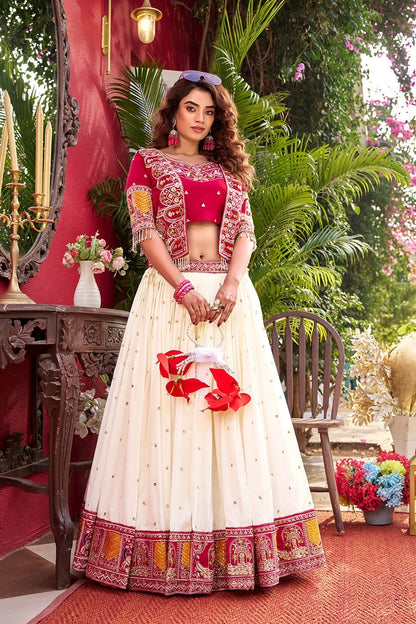Shree Ram Creation New Festival Lehenga Choli with Embroidered Koti Set
