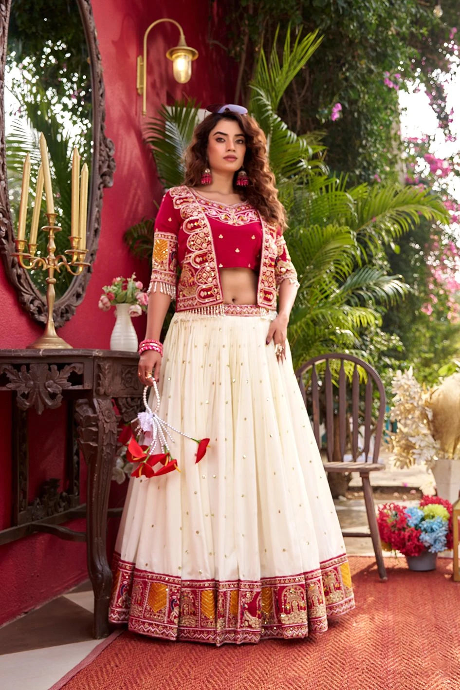 Shree Ram Creation New Festival Lehenga Choli with Embroidered Koti Set