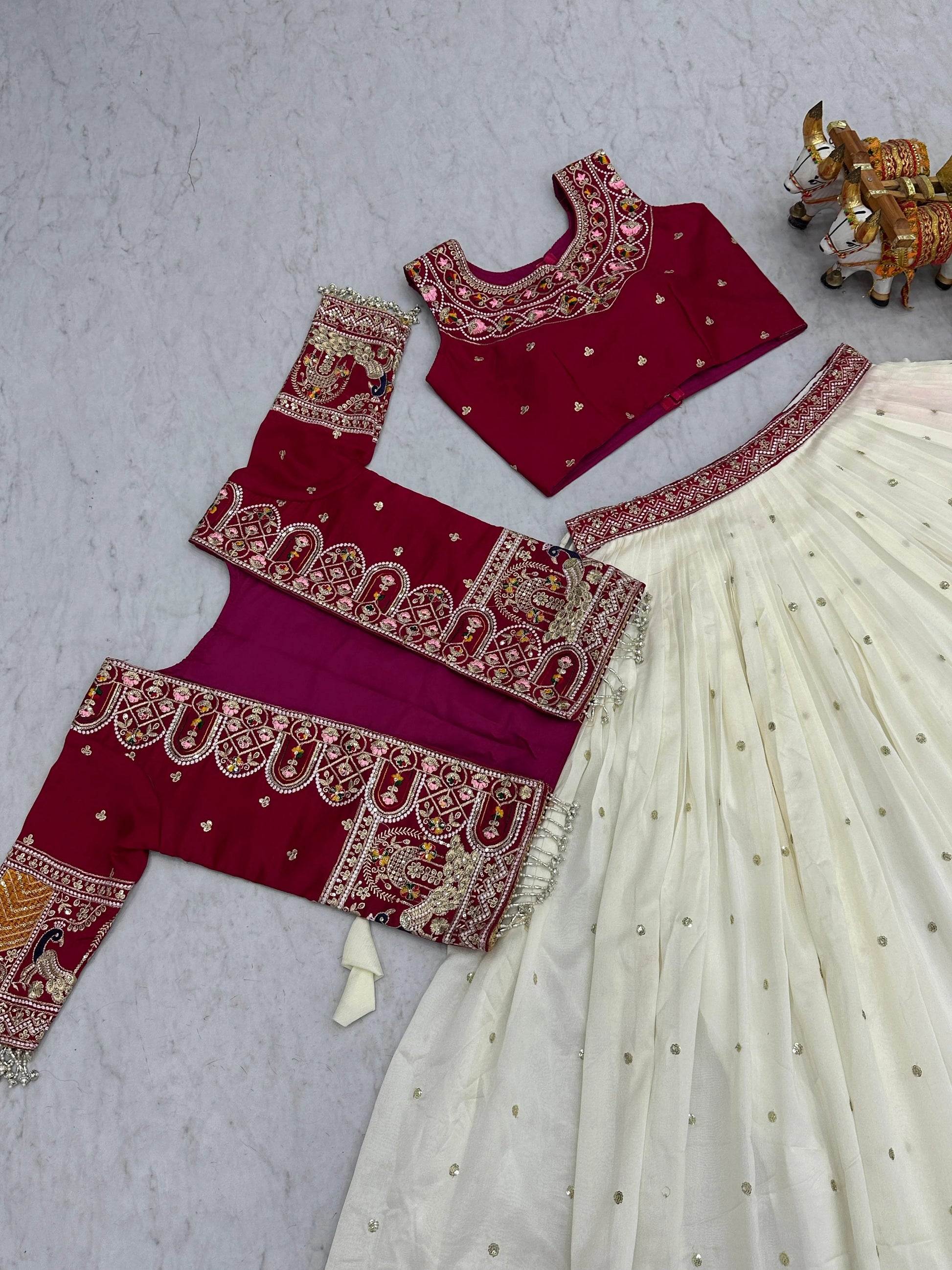 Shree Ram Creation New Festival Lehenga Choli with Embroidered Koti Set