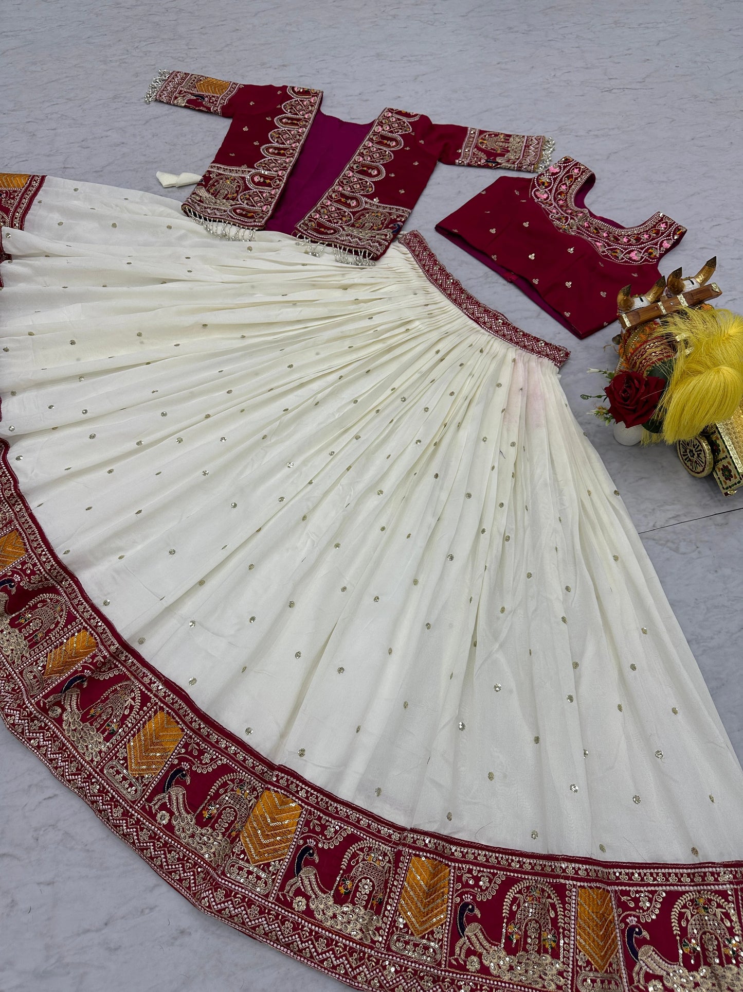 Shree Ram Creation New Festival Lehenga Choli with Embroidered Koti Set