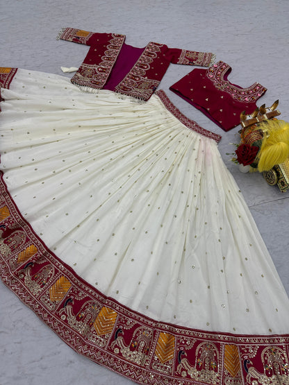 Shree Ram Creation New Festival Lehenga Choli with Embroidered Koti Set