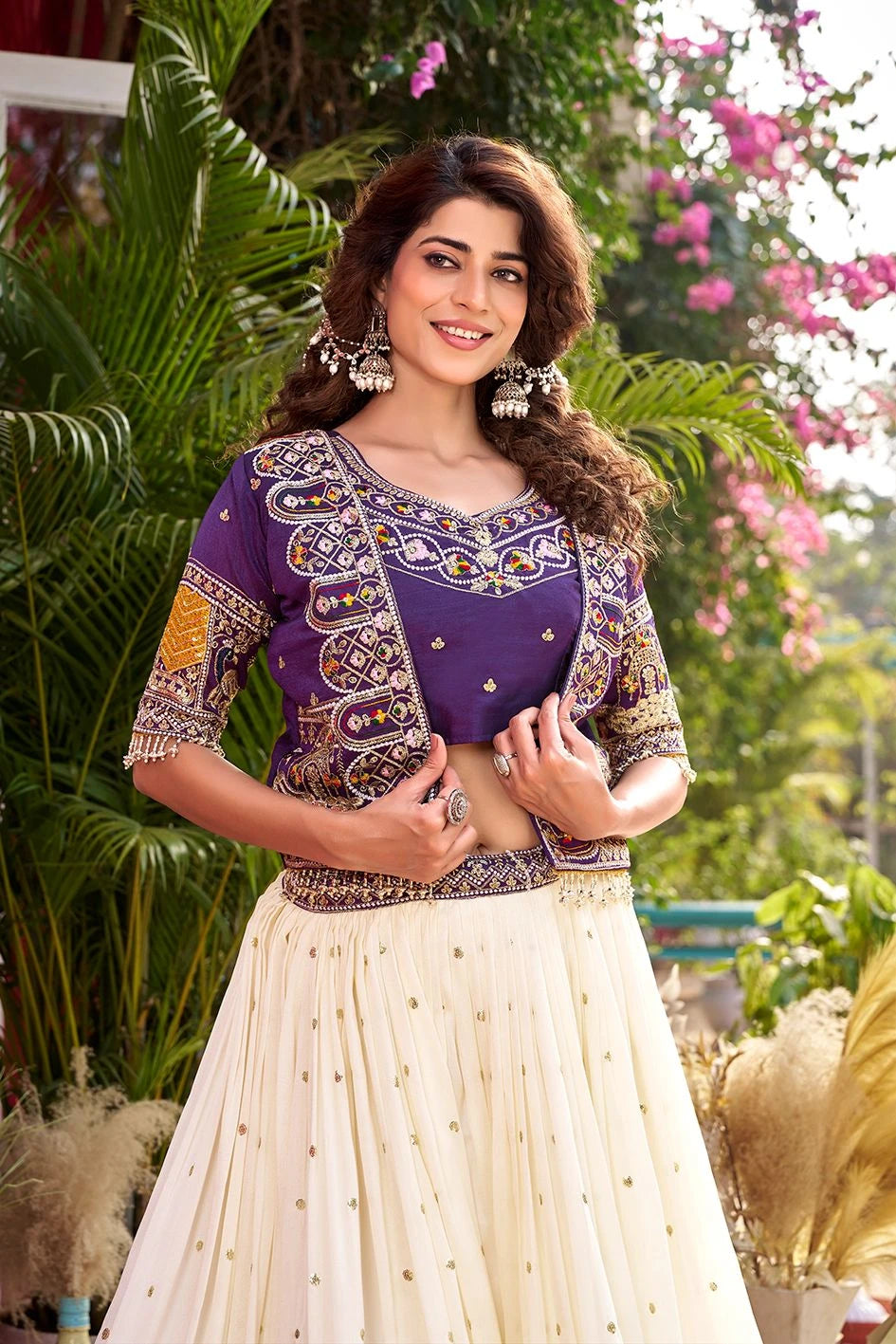 Shree Ram Creation New Festival Lehenga Choli with Embroidered Koti Set