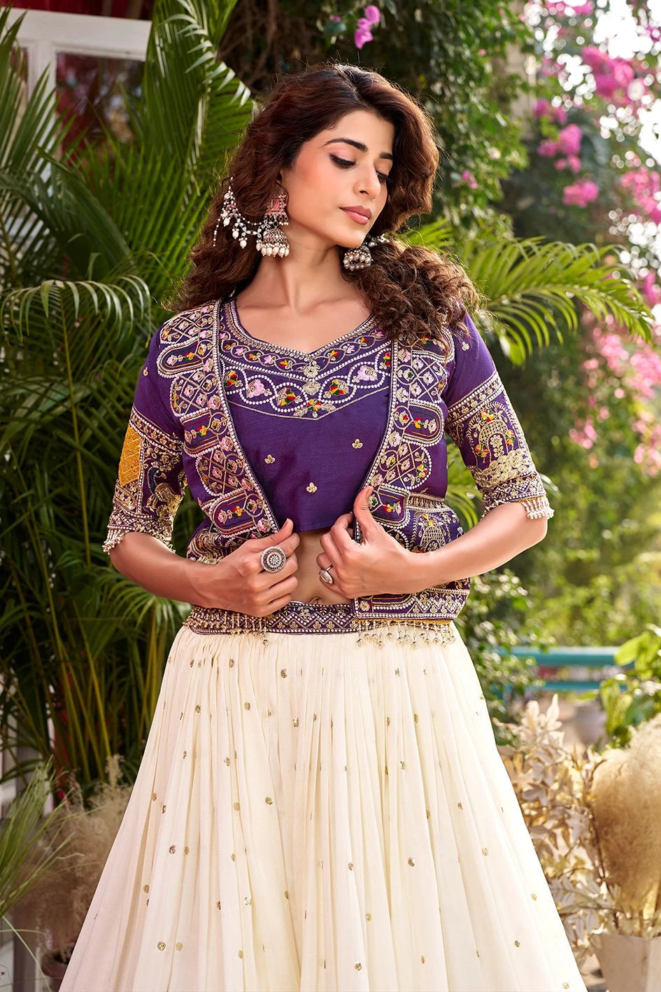 Shree Ram Creation New Festival Lehenga Choli with Embroidered Koti Set