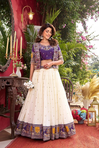 Shree Ram Creation New Festival Lehenga Choli with Embroidered Koti Set