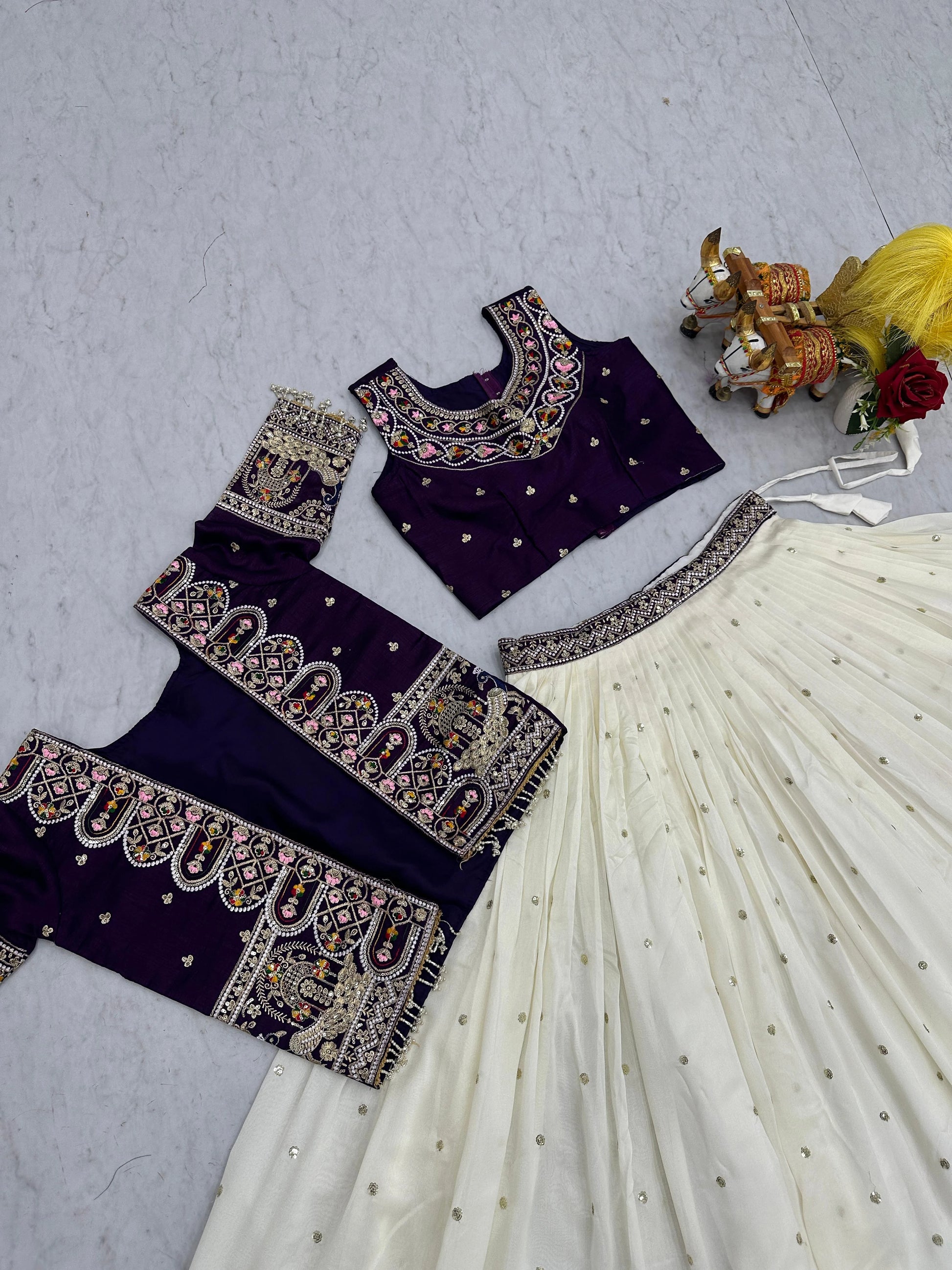 Shree Ram Creation New Festival Lehenga Choli with Embroidered Koti Set