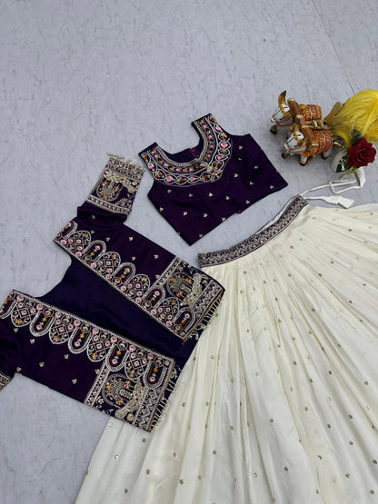 Shree Ram Creation New Festival Lehenga Choli with Embroidered Koti Set