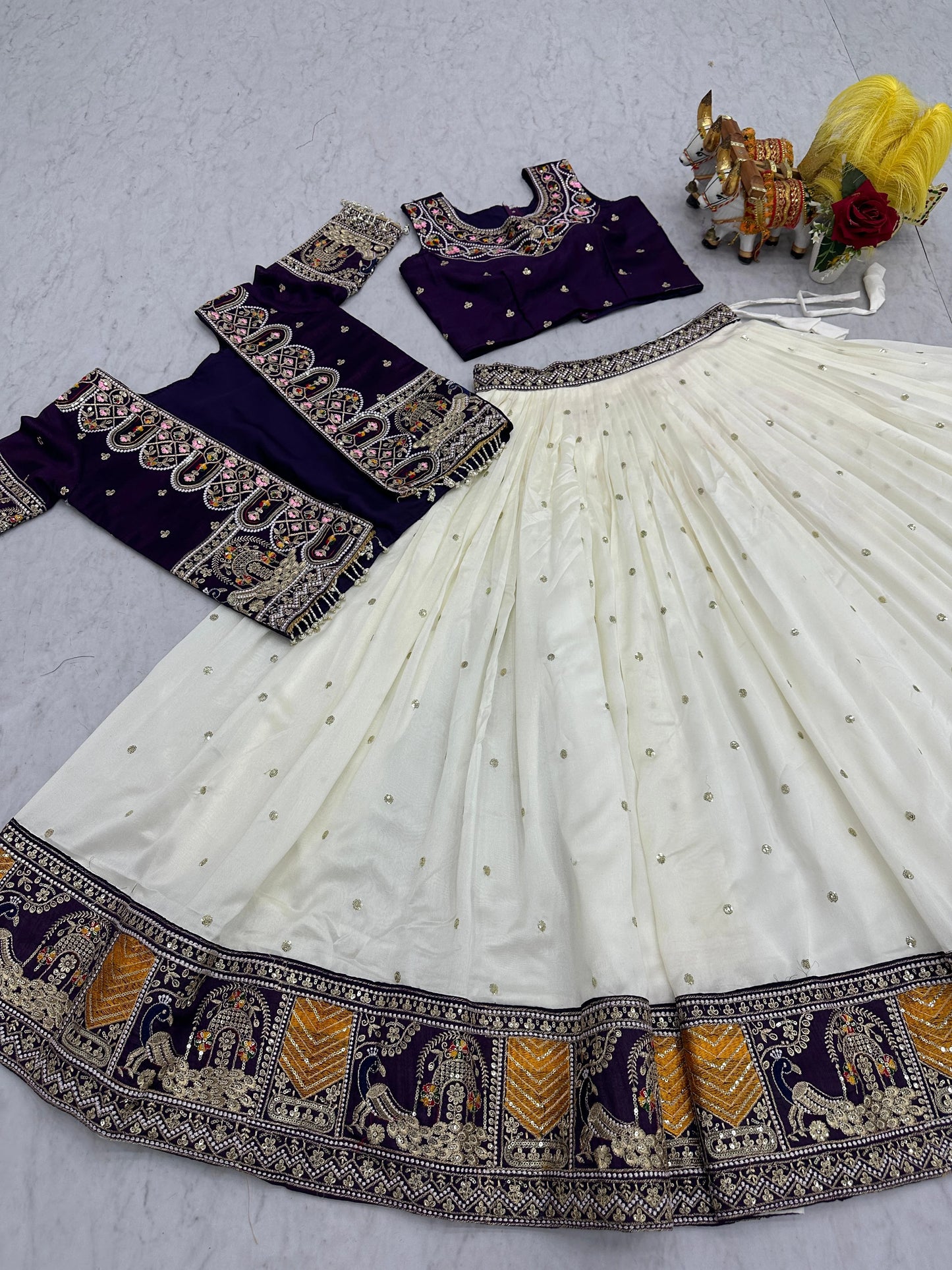 Shree Ram Creation New Festival Lehenga Choli with Embroidered Koti Set