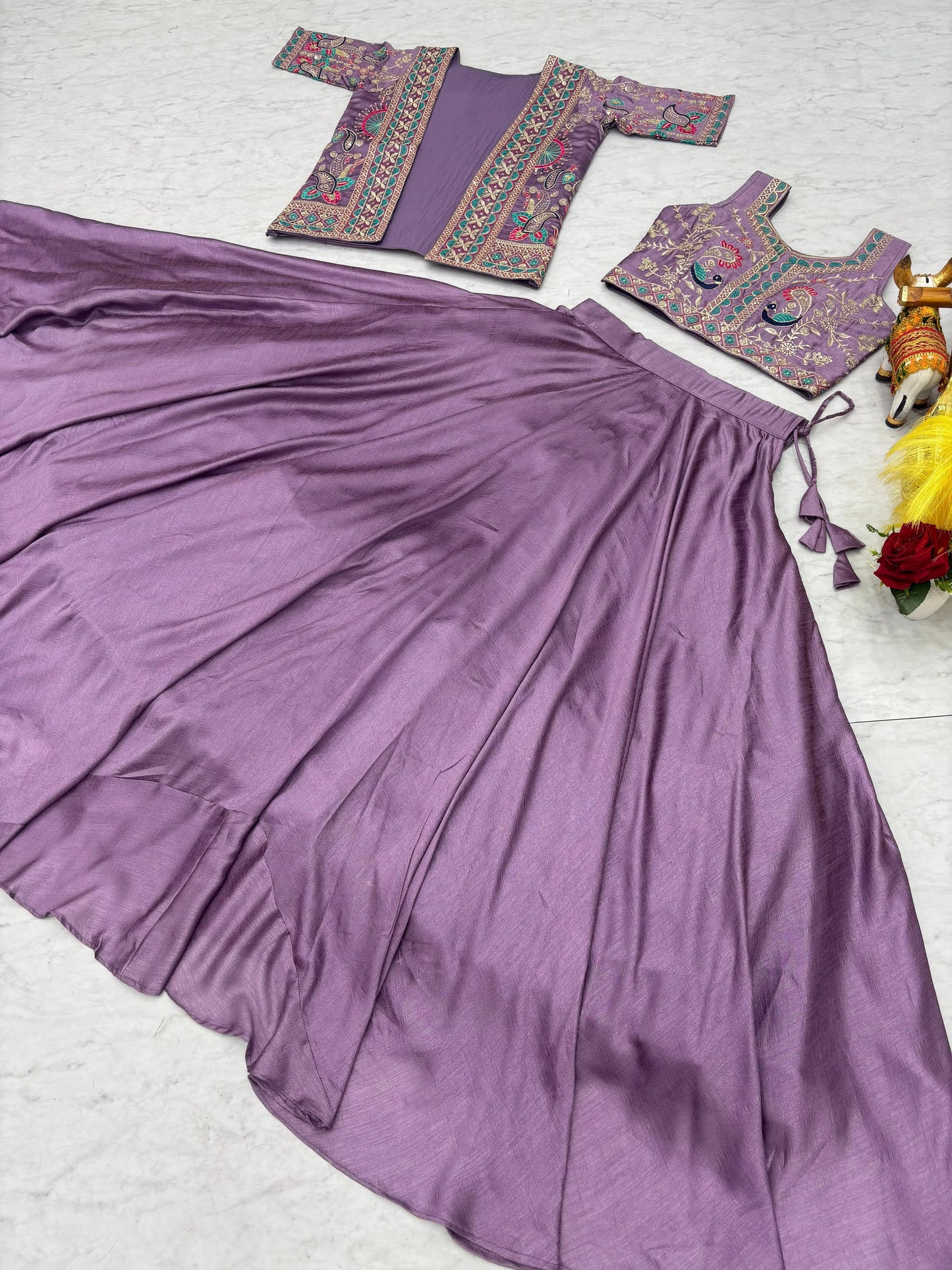Shree Ram Creation New Festival Lehenga Choli & Embroidered Koti Set