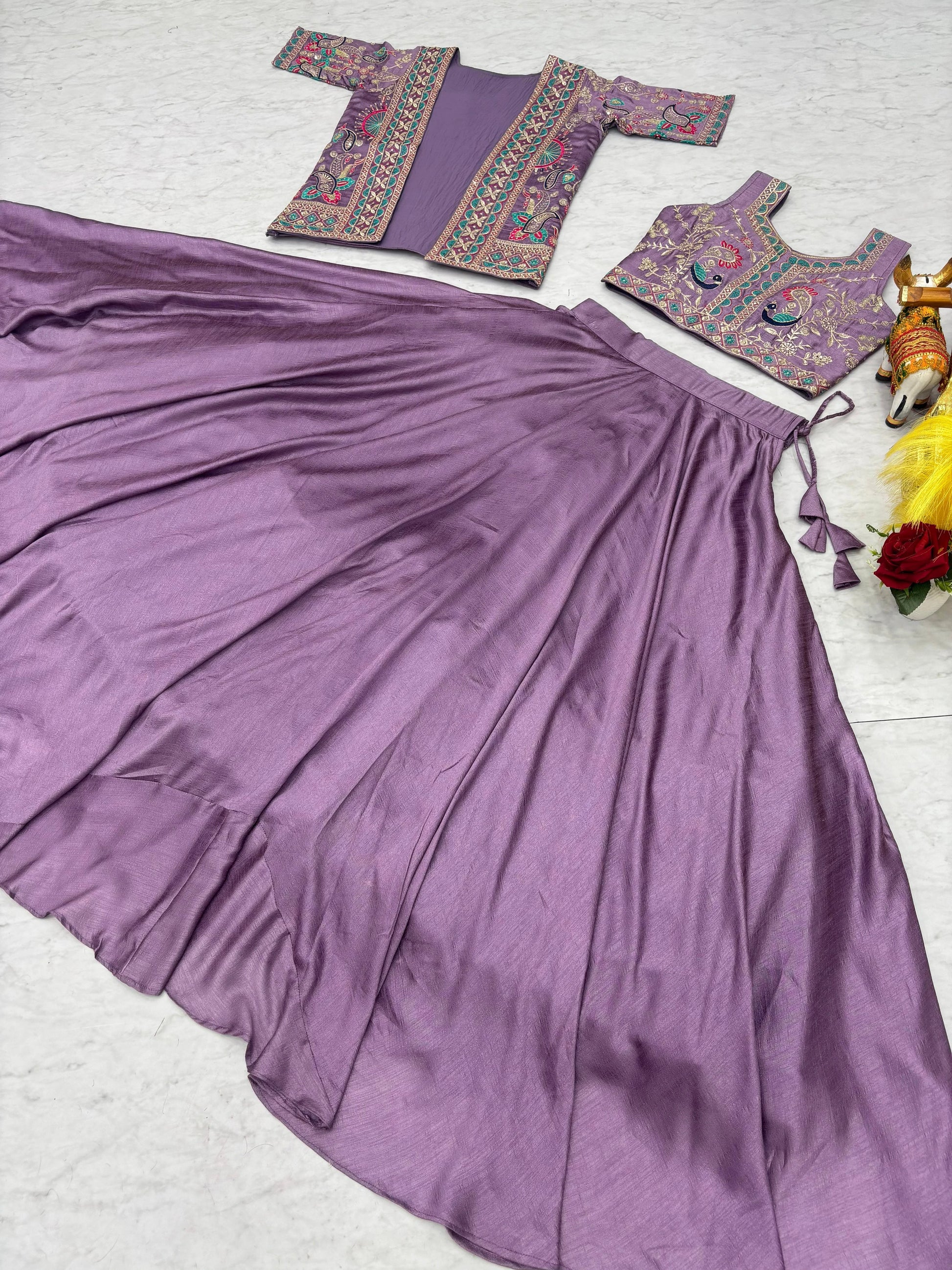 Shree Ram Creation New Festival Lehenga Choli & Embroidered Koti Set