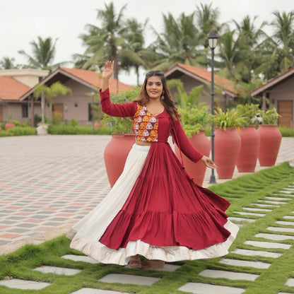 Shree Ram Creation Navratri Special Gamathi Work Lehenga Choli