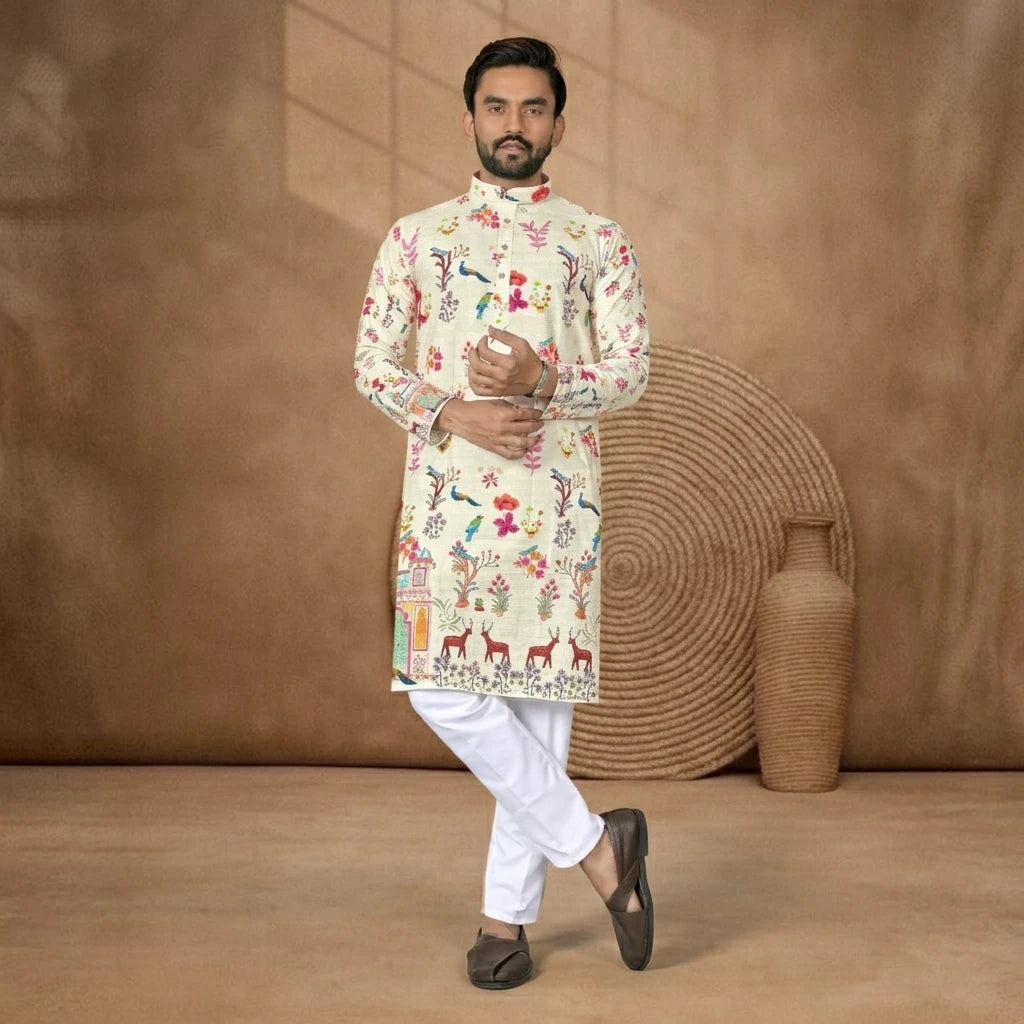 Shyam Enterprises'  Venmer Men's Stylish Kurta with Pajama Set