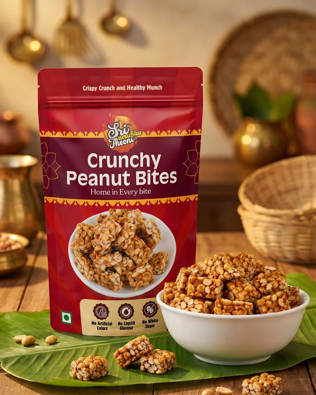 Sri Norukku Theeni Crunchy Peanut Bites