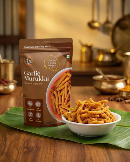 Sri Norukku Theeni Garlic Murukku