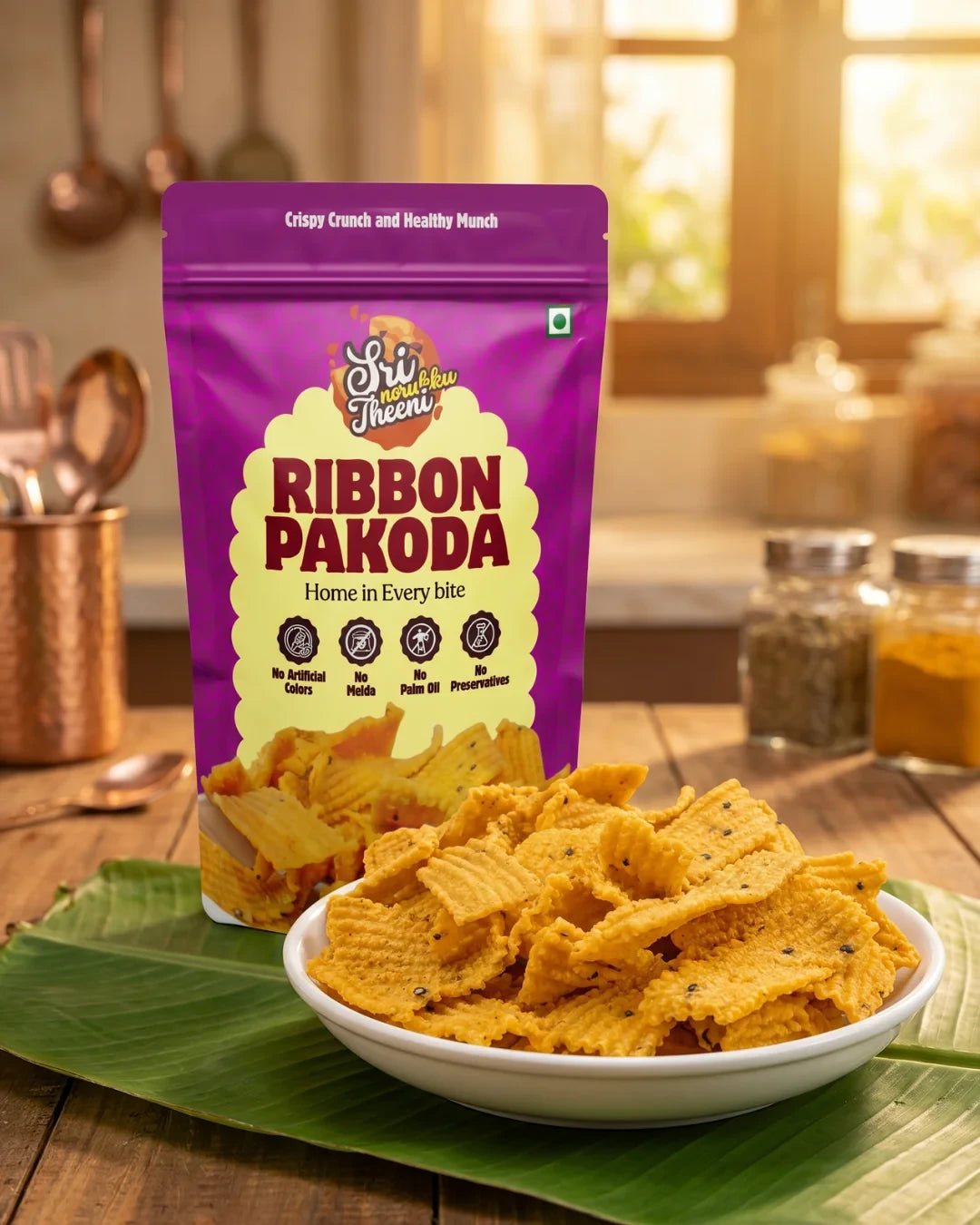 Sri Norukku Theeni Ribbon Pakoda