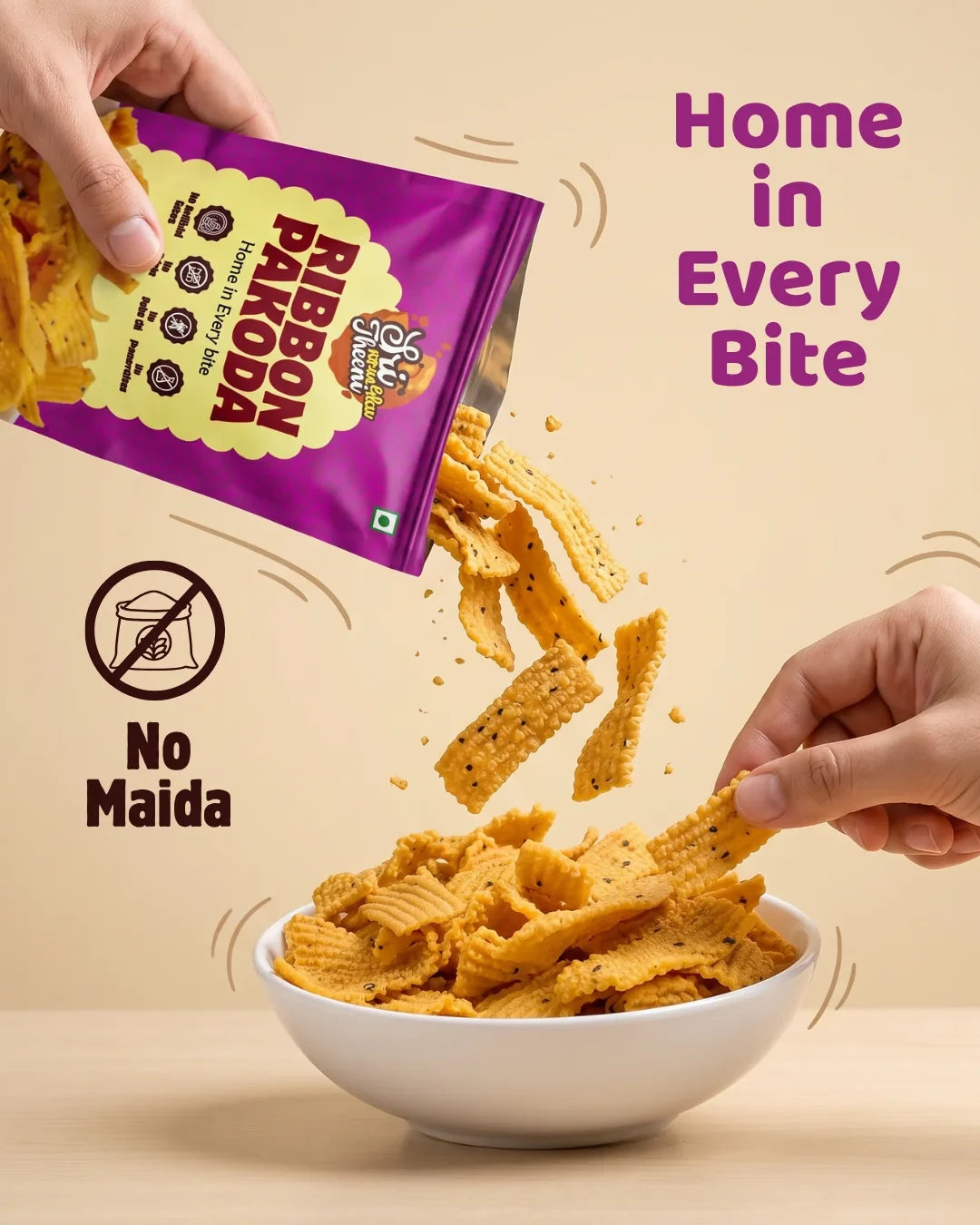 Sri Norukku Theeni Ribbon Pakoda