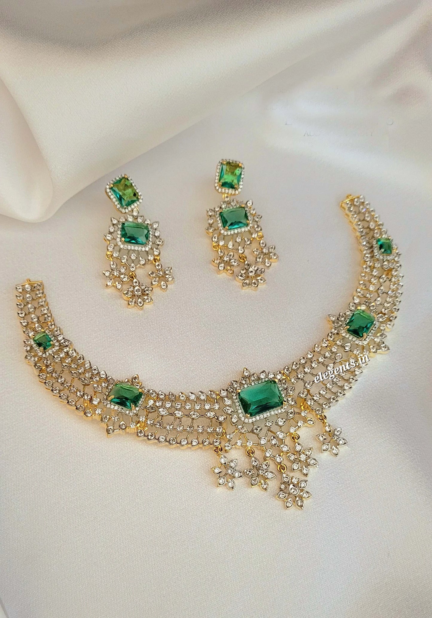 Elegents' Prince GJ Ad Stone Necklace Set