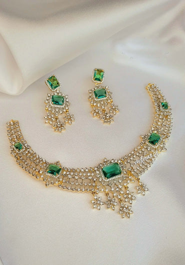 Elegents' Prince GJ Ad Stone Necklace Set