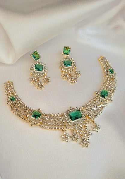Elegents' Prince GJ Ad Stone Necklace Set