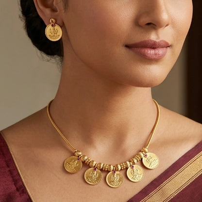 Elegents' Five Coin Necklace
