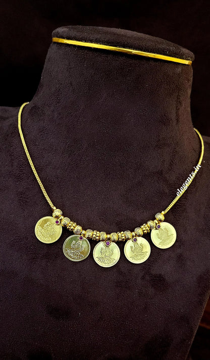 Elegents' Five Coin Necklace